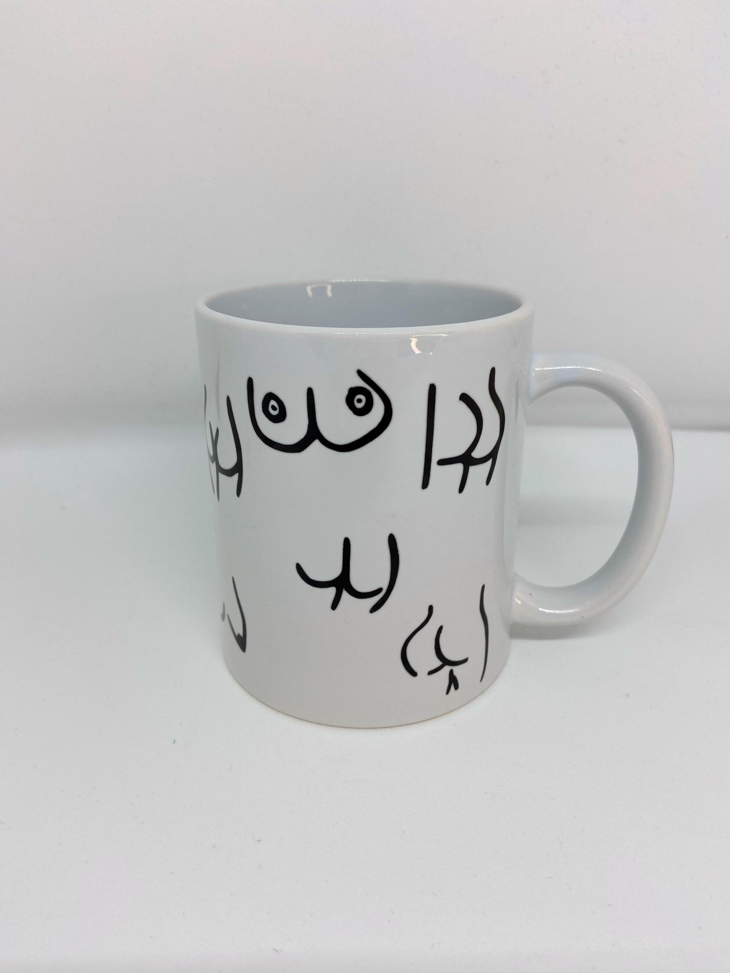 Kaffekrus med numser og bryster design