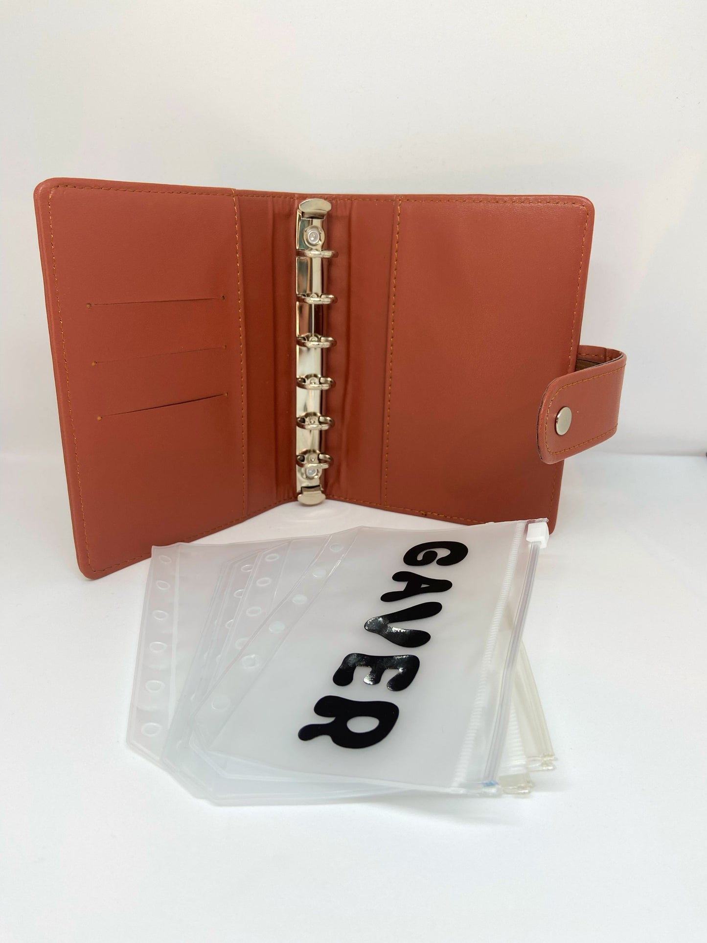 Personliggjort A7 budget binder med lommer