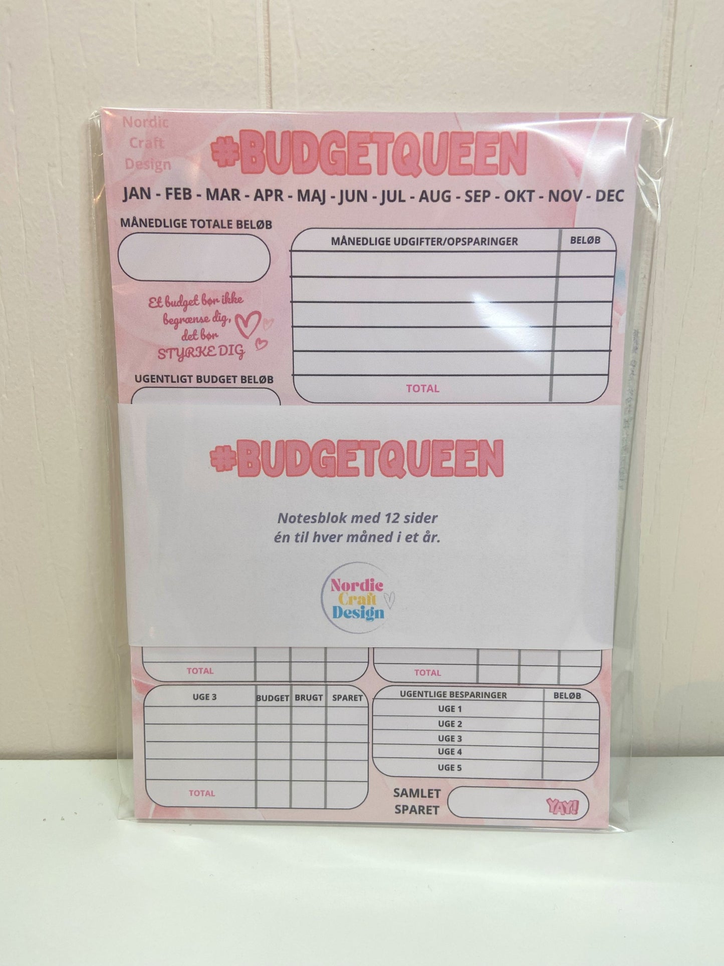 #BUDGETQUEEN notesblok