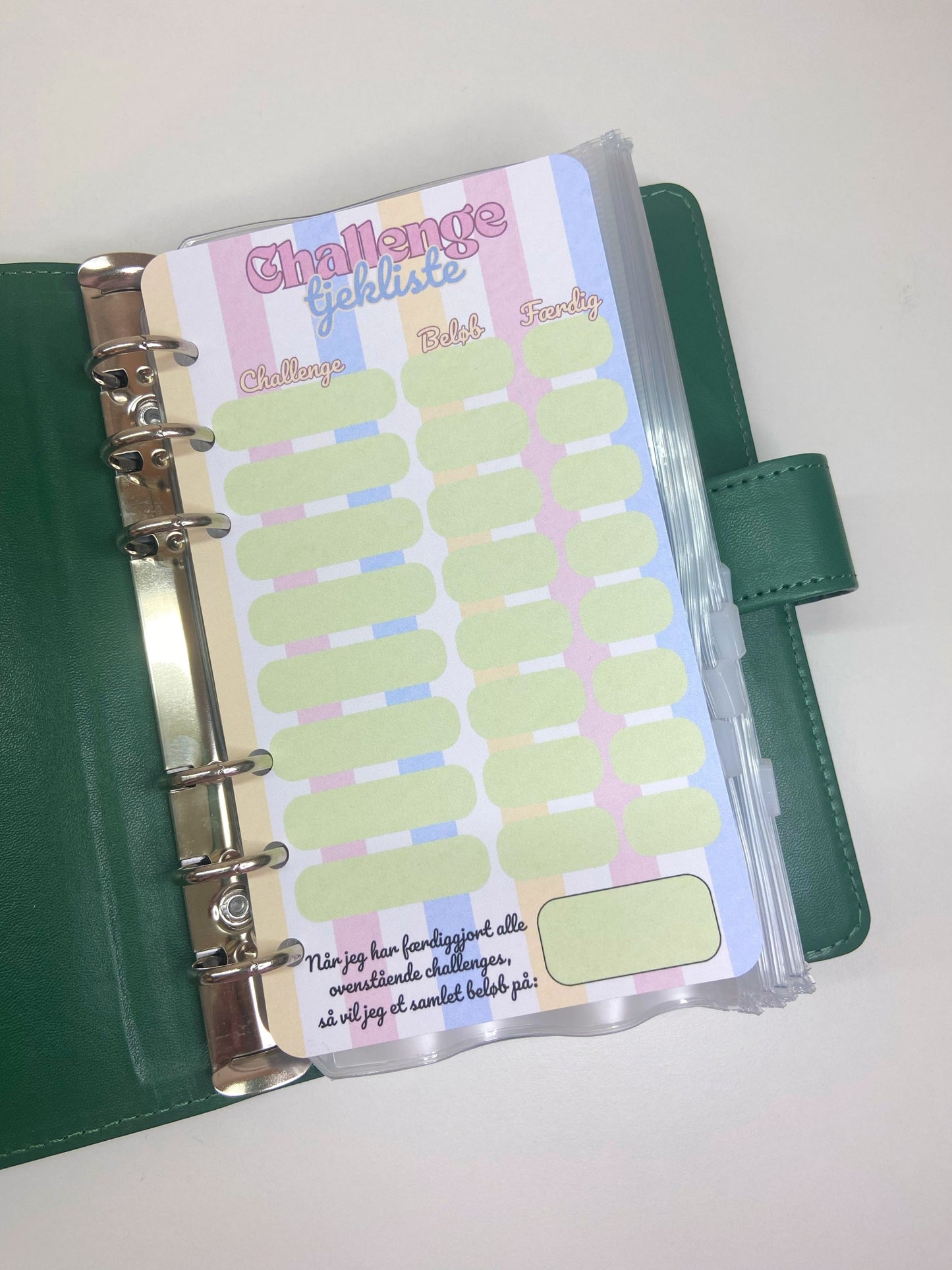 CHALLENGE TJEKLISTE TRACKER