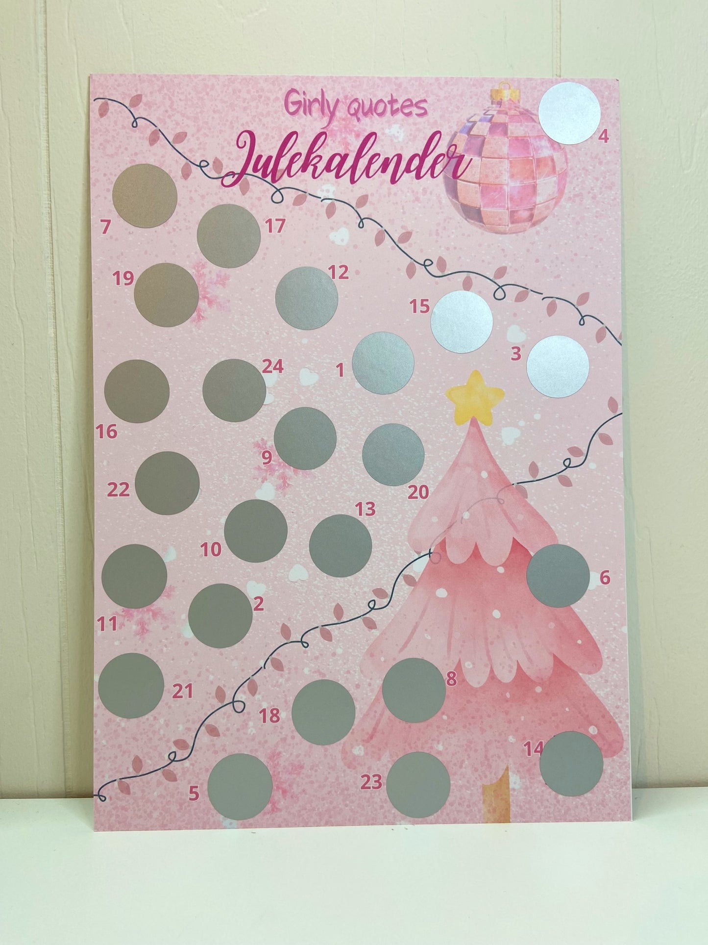 Skrabejulekalender - Girly quotes
