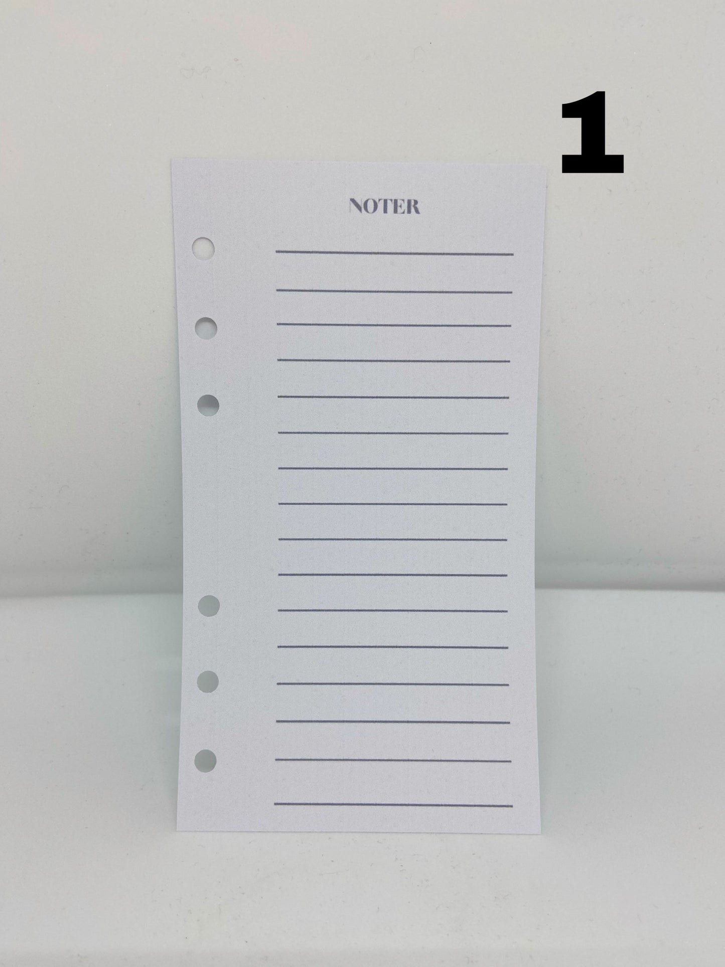 Noter ark til din budget binder