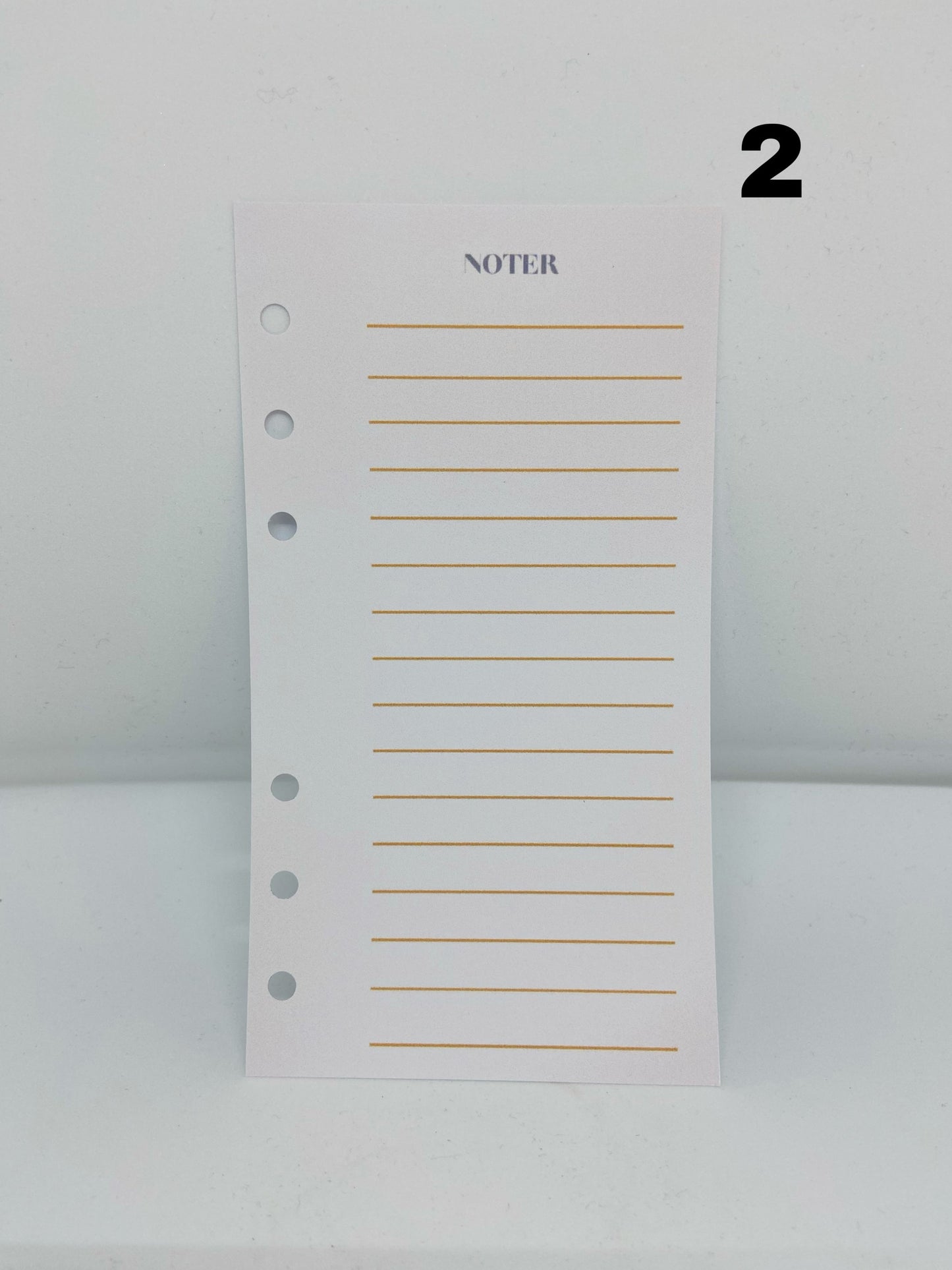 Noter ark til din budget binder