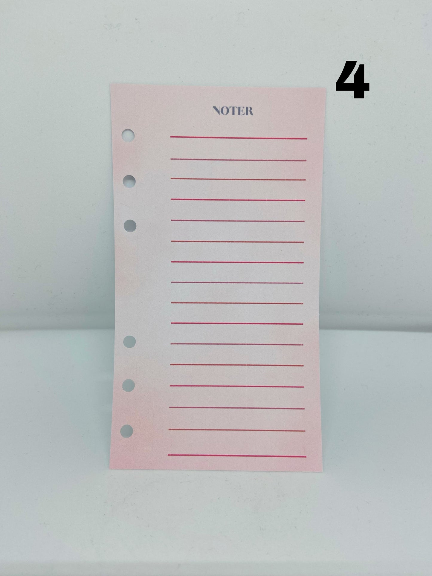Noter ark til din budget binder