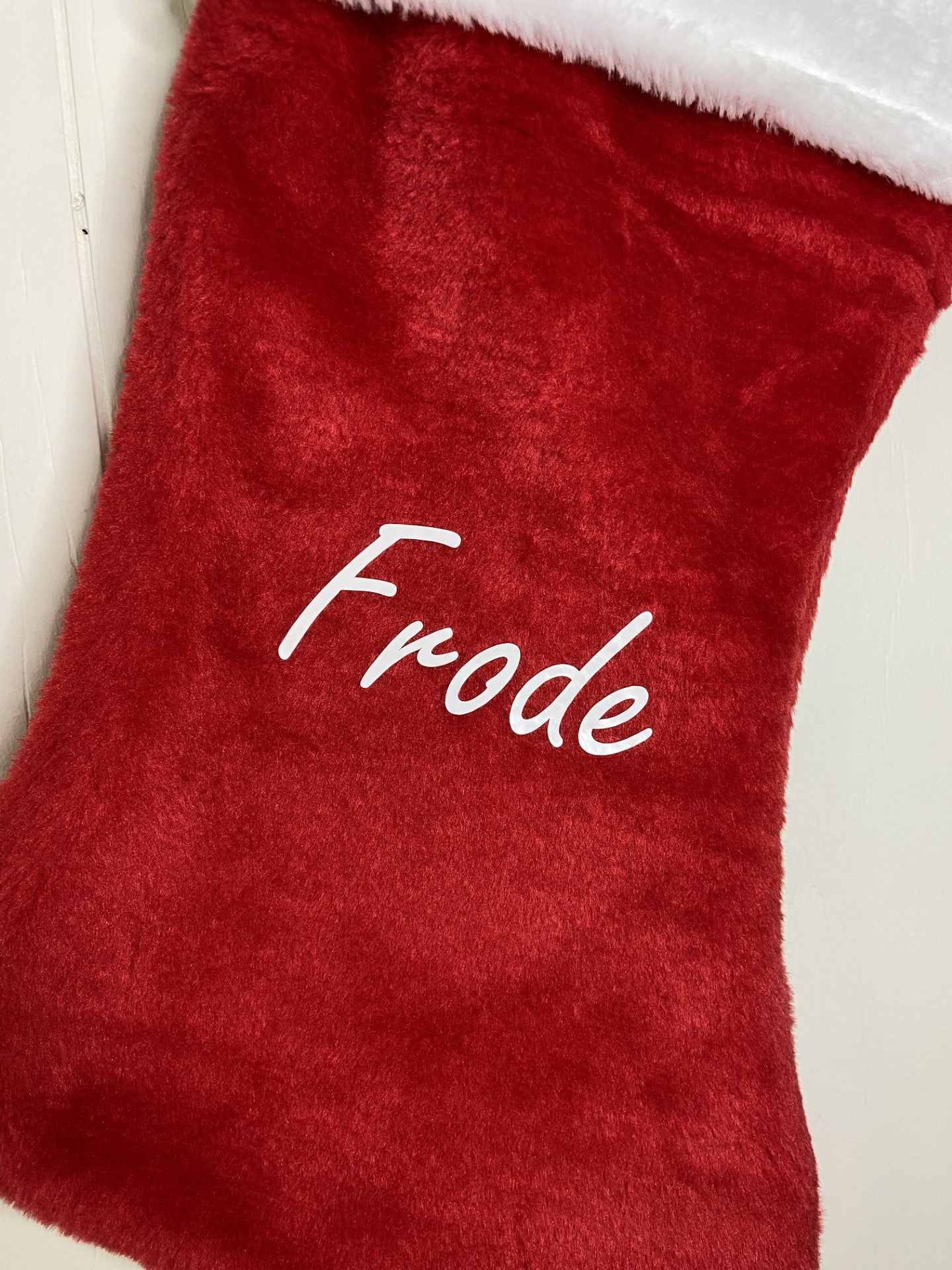Personlig julesok med navn