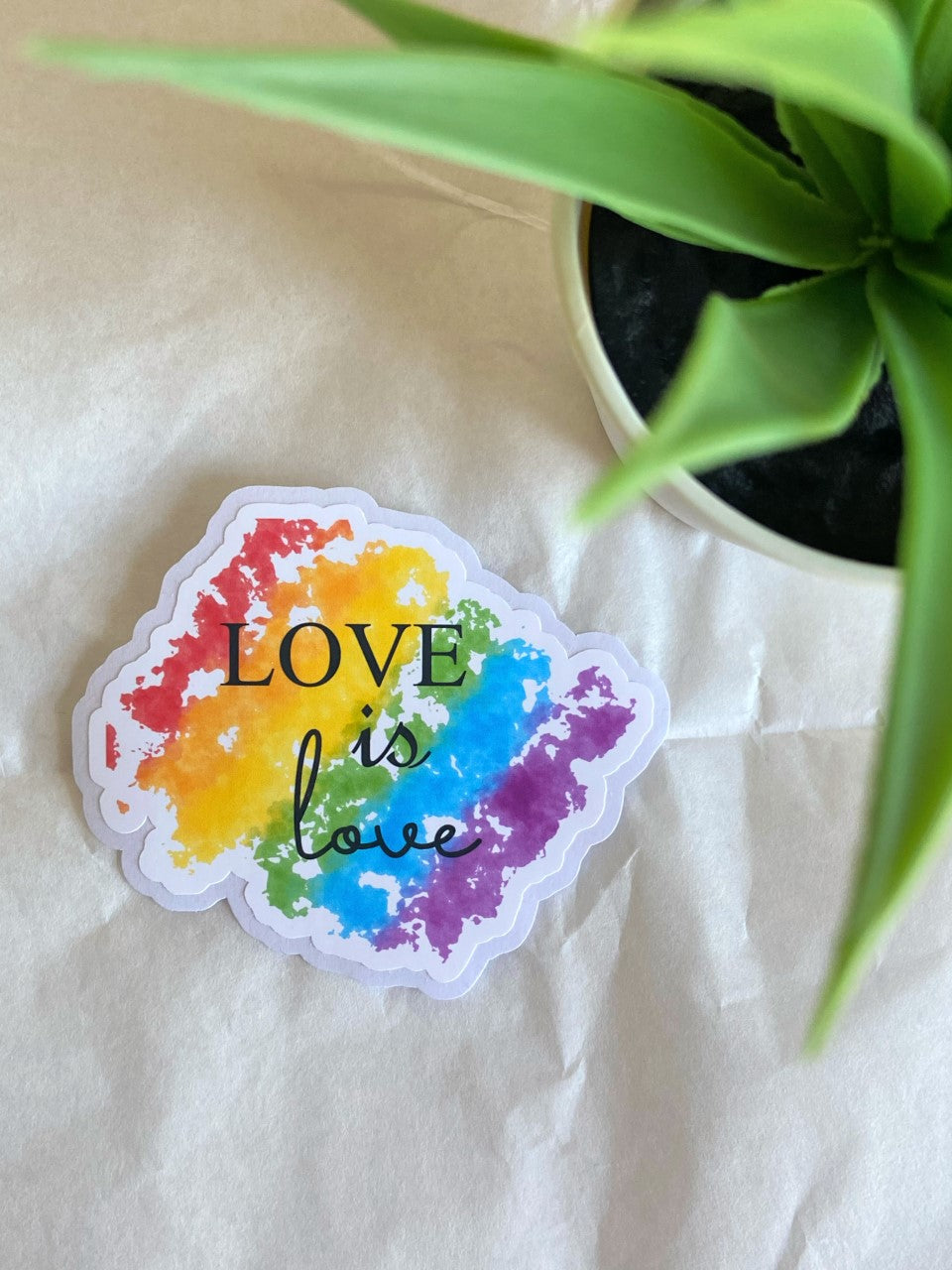 LGBTQ+ sticker - love is love
