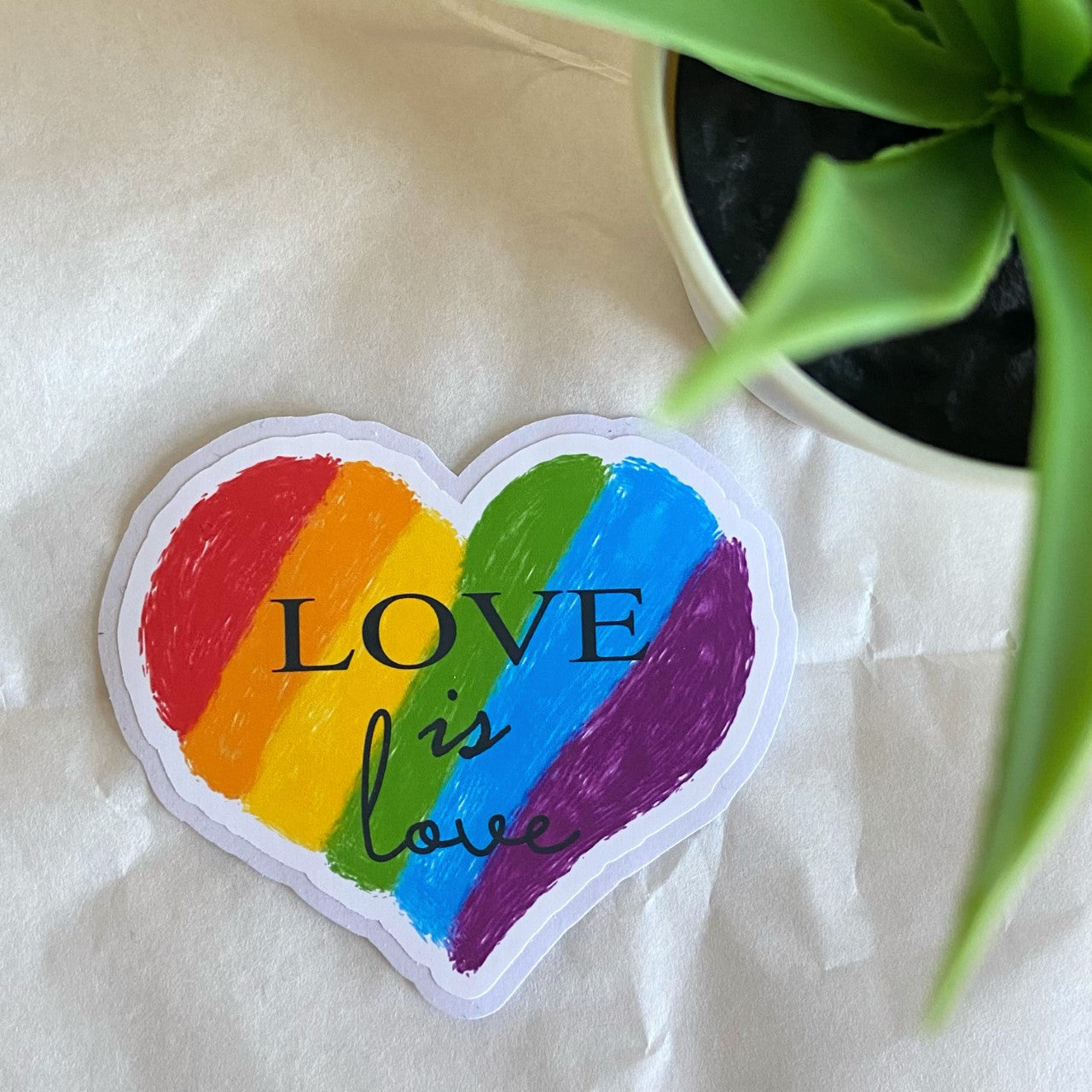 LGBTQ+ sticker - love is love
