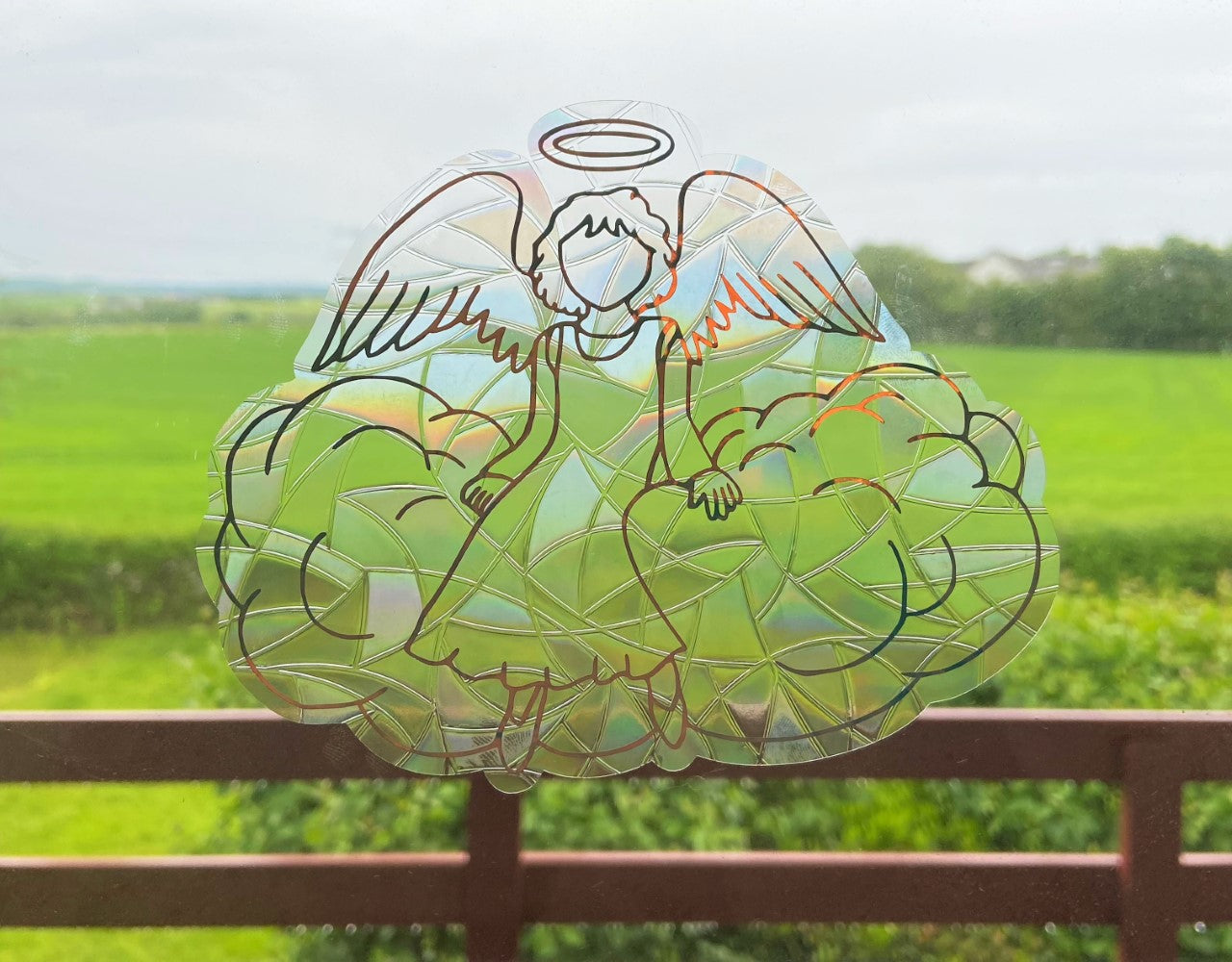 Engel - solfanger klistermærke - suncatcher