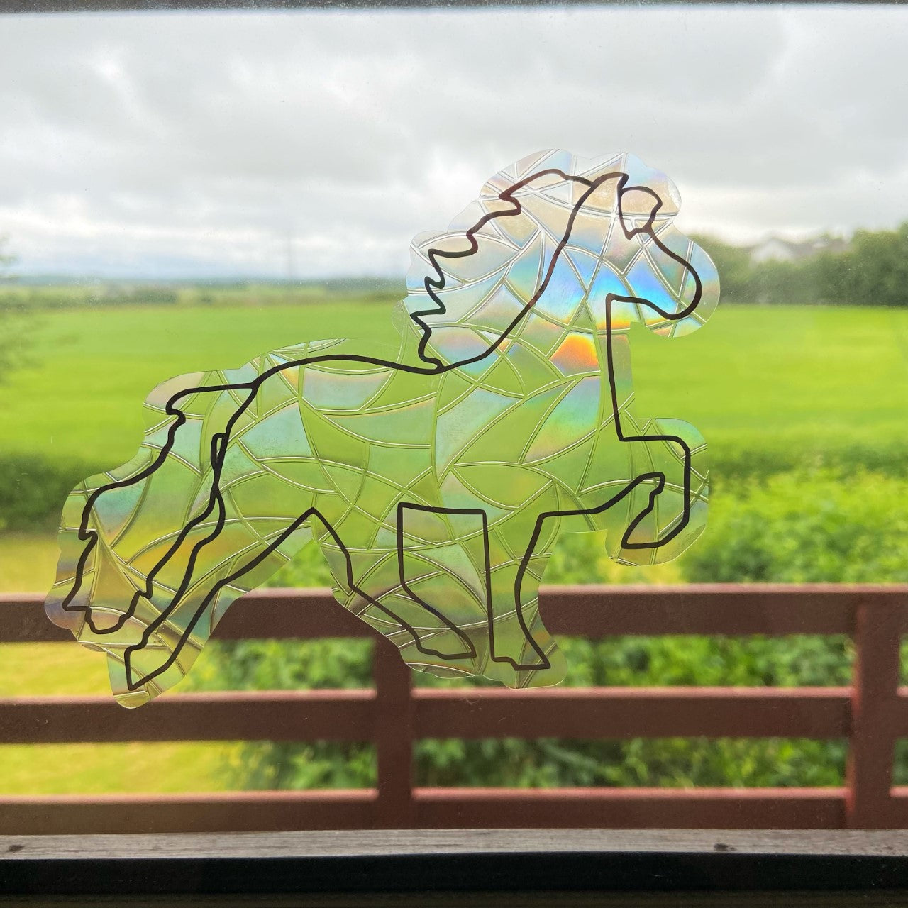 Hest - Solfanger klistermærke - suncatcher