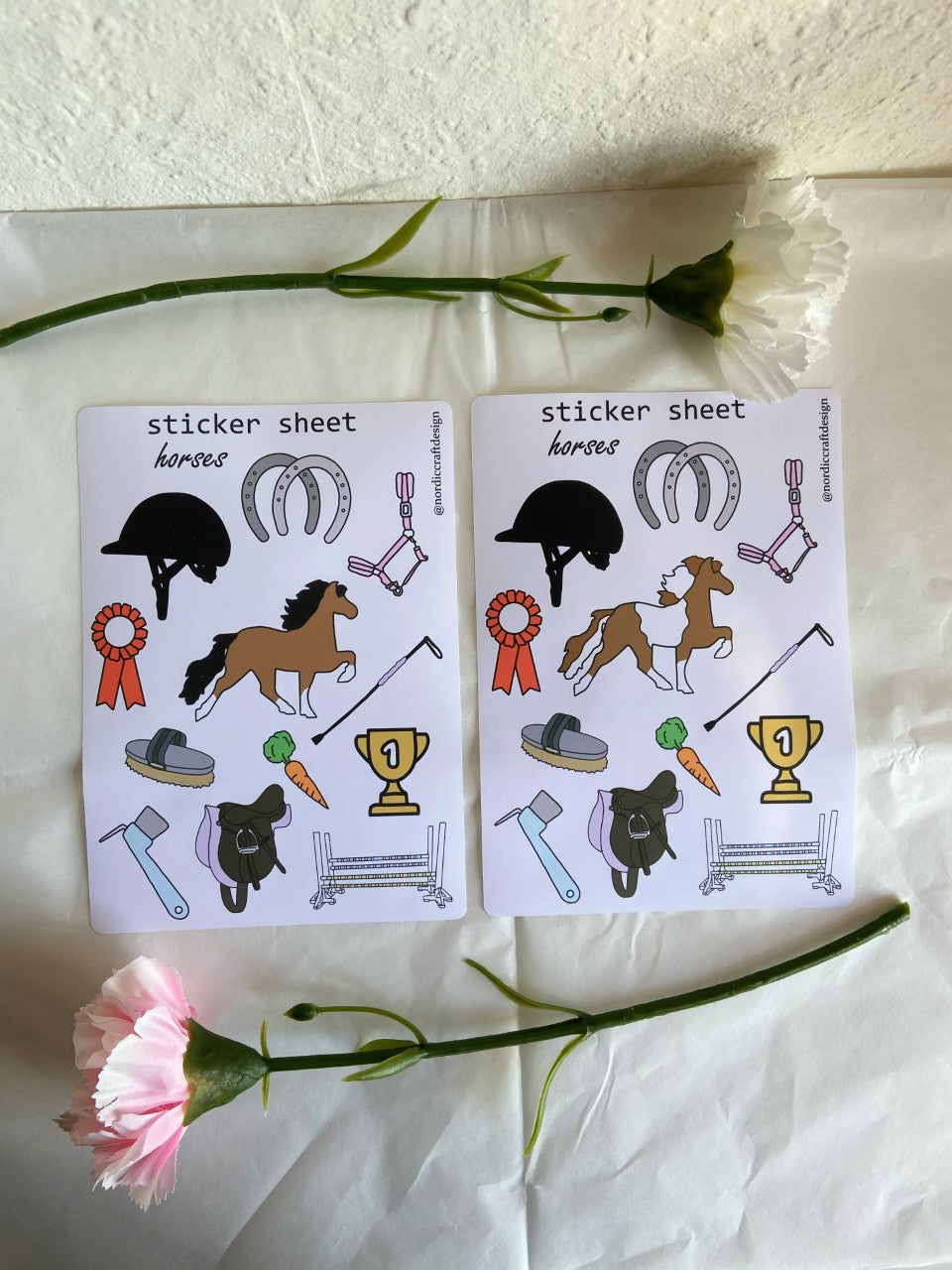 Horses - sticker sheet