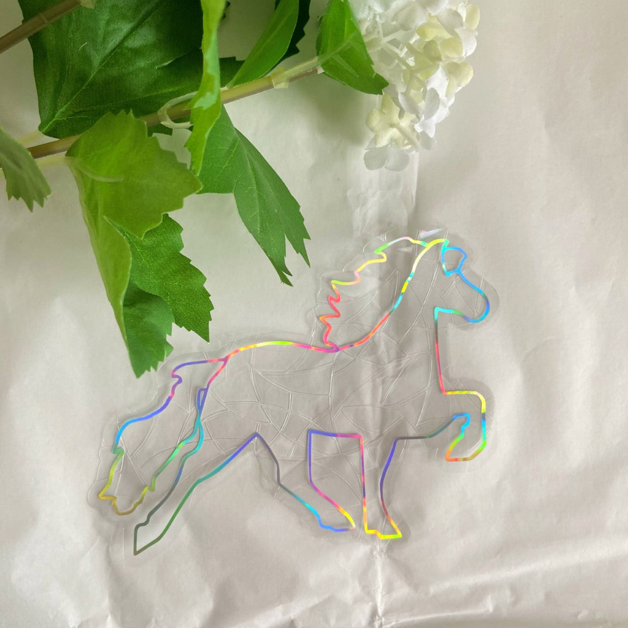 Hest - Solfanger klistermærke - suncatcher