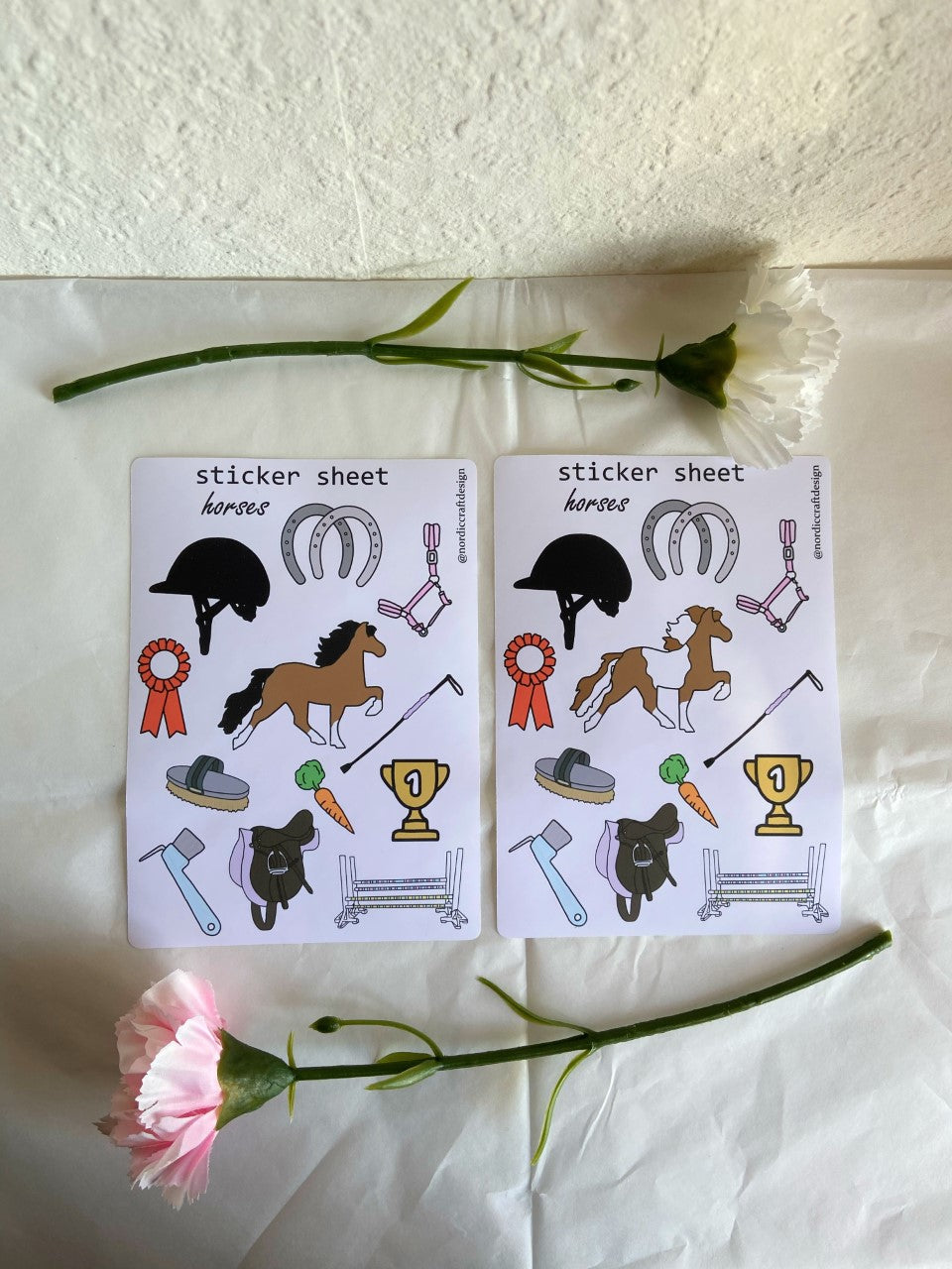 Horses - sticker sheet