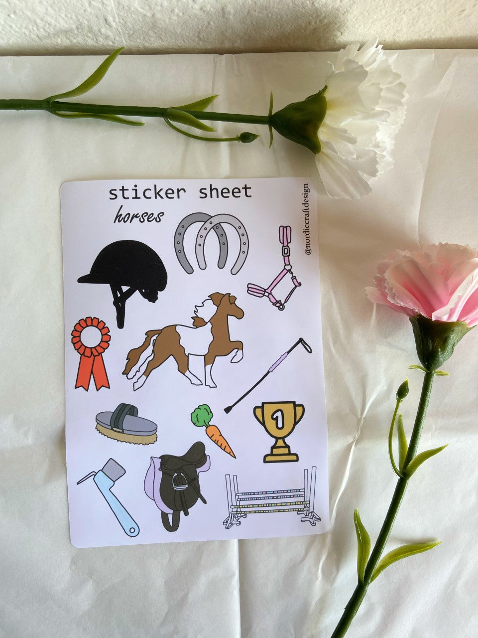 Horses - sticker sheet