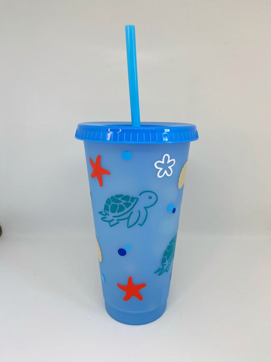 Color changing tumbler