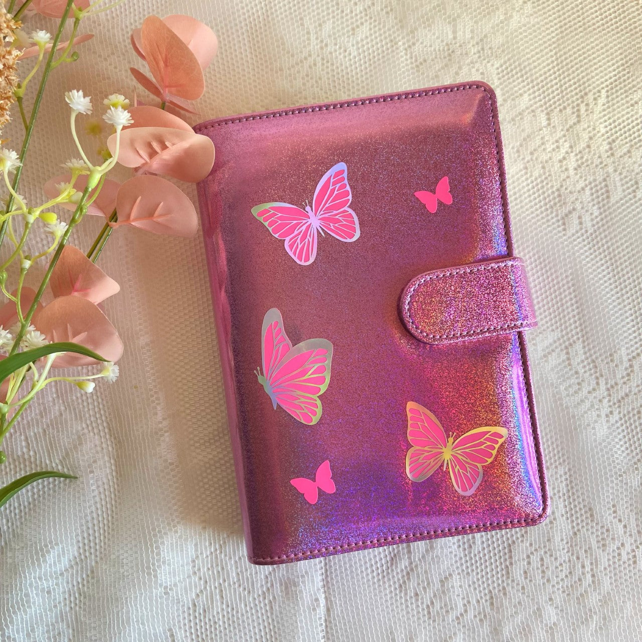 Personalized Butterfly Budget Binder, A6 Purple Binder With Five Cash  Envelopes