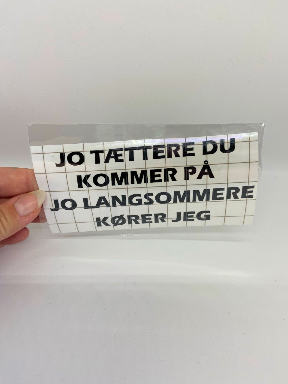 Jo tættere du kommer på..