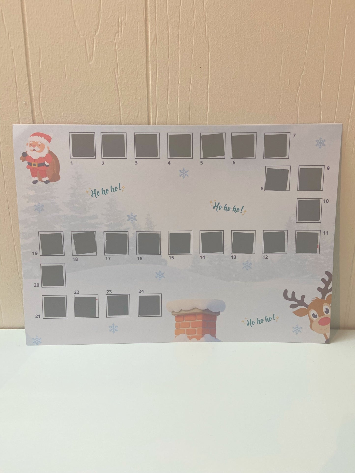 Skrabejulekalender - CASHSTUFFING - hjælp julemanden
