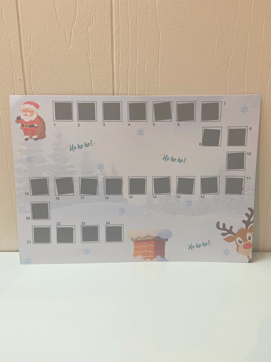 Skrabejulekalender - CASHSTUFFING - hjælp julemanden
