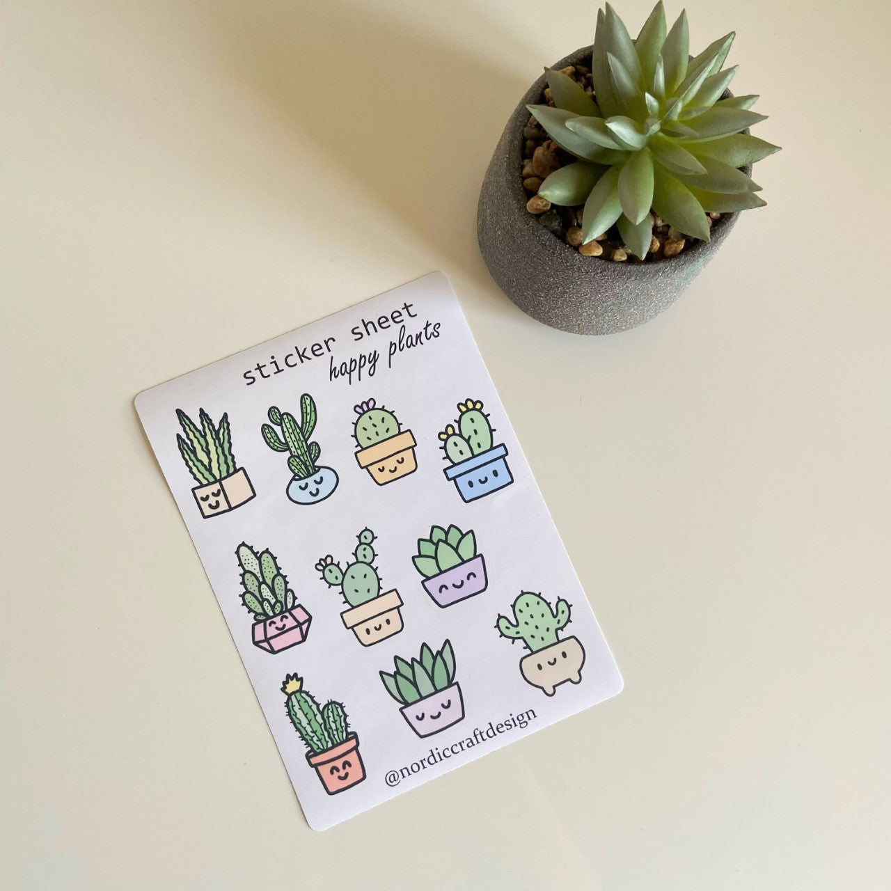 Happy plants - sticker sheet